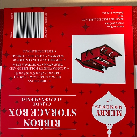 Merry Collapsable Ribbon Storage Box - Picture 10 of 11